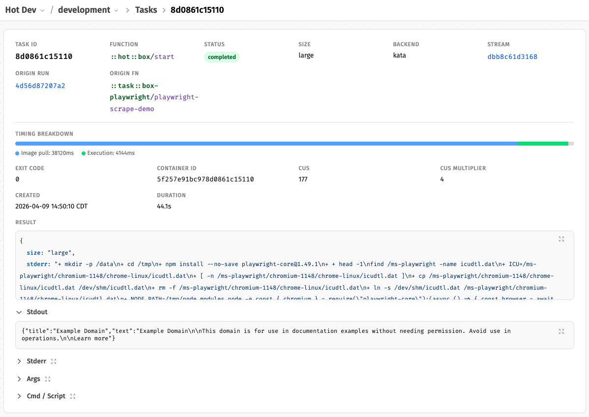 Task Detail